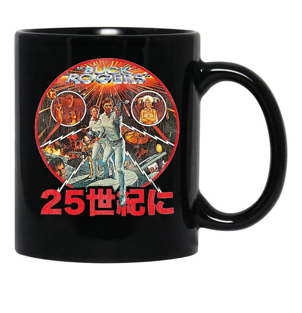 Buck Rogers Japanese Poster Worn Lts Poster Black Coffee Mug, Gift Coffee Mug - Black