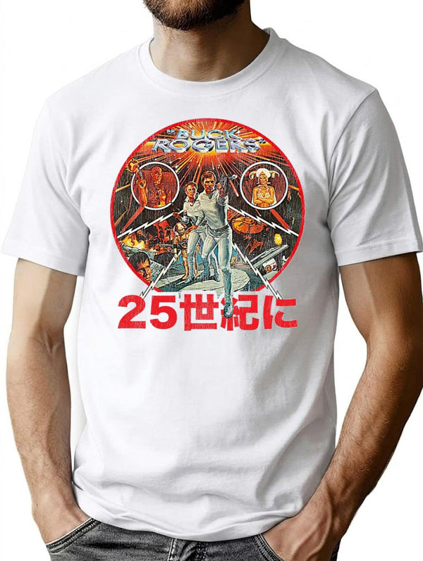 Buck Rogers Japanese Poster Worn Lts Poster Premium Heavyweight Cotton T-Shirt - White