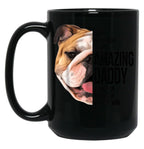 Bulldog Dad Happy Fathers Day To My Amazing Dad Bulldog Mug Black Coffee Mug