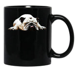 Bulldog - Funny English Bulldog Black Coffee Mug, Gift Coffee Mug - Black