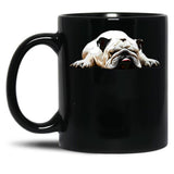 Bulldog - Funny English Bulldog Black Coffee Mug, Gift Coffee Mug - Black
