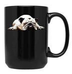 Bulldog - Funny English Bulldog Black Coffee Mug, Gift Coffee Mug