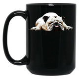 Bulldog - Funny English Bulldog Black Coffee Mug, Gift Coffee Mug