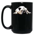 Bulldog - Funny English Bulldog Black Coffee Mug, Gift Coffee Mug