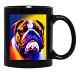 Bulldog Black Coffee Mug, Gift Coffee Mug - Black
