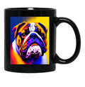 Bulldog Black Coffee Mug, Gift Coffee Mug - Black