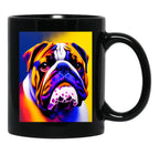 Bulldog Black Coffee Mug, Gift Coffee Mug - Black