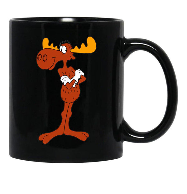 Bullwinkle Black Coffee Mug, Gift Coffee Mug - Black