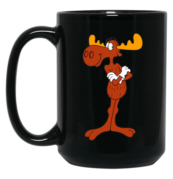 Bullwinkle Black Coffee Mug, Gift Coffee Mug - Black