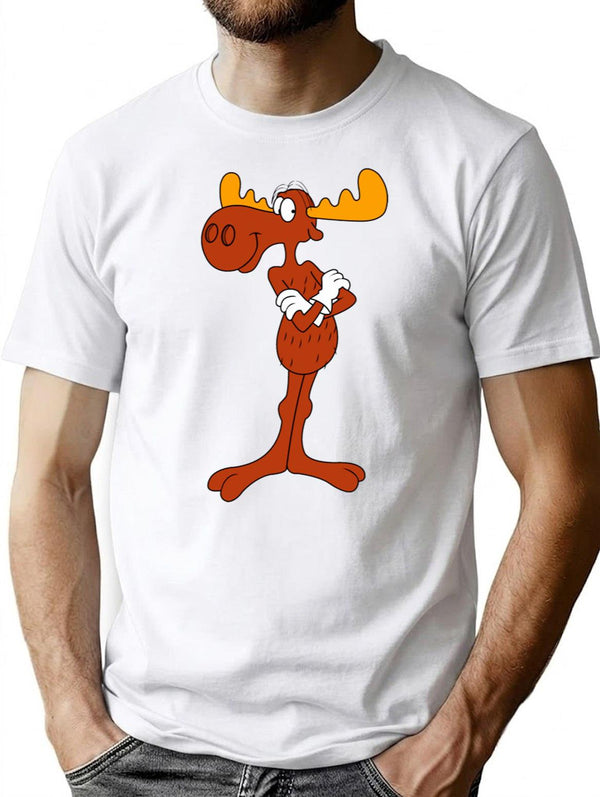Bullwinkle Premium Heavyweight Cotton T-Shirt - White