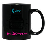 Bun In The Oven Pregnant Pregnancy Baby Bun Cute Mom Baby Shower Black Coffee Mug, Gift Coffee Mug - Black