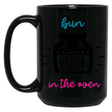 Bun In The Oven Pregnant Pregnancy Baby Bun Cute Mom Baby Shower Black Coffee Mug, Gift Coffee Mug