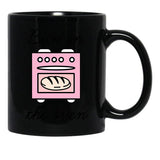Bun In The Oven Black Coffee Mug, Gift Coffee Mug - Black