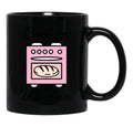 Bun In The Oven Black Coffee Mug, Gift Coffee Mug - Black