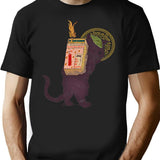 Burn With Love For Revolution Art Nouveau Cat T-Shirt for Men & Women, T-Shirts Graphic Tee - Black
