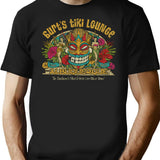 Burt'S Tiki Lounge T-Shirt for Men & Women, T-Shirts Graphic Tee - Black