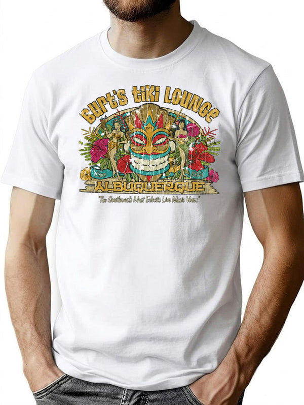Burt'S Tiki Lounge T-Shirt for Men & Women, T-Shirts Graphic Tee - White