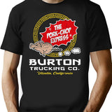 Burton Pork Chop Express Trucking Premium Heavyweight Cotton T-Shirt - Black