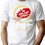 Burton Pork Chop Express Trucking Premium Heavyweight Cotton T-Shirt - White