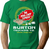 Burton Pork Chop Express Trucking Premium Heavyweight Cotton T-Shirt - Green