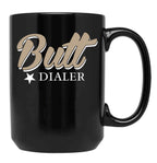 Butt Dialer Funny Cell Phone Black Coffee Mug, Gift Coffee Mug