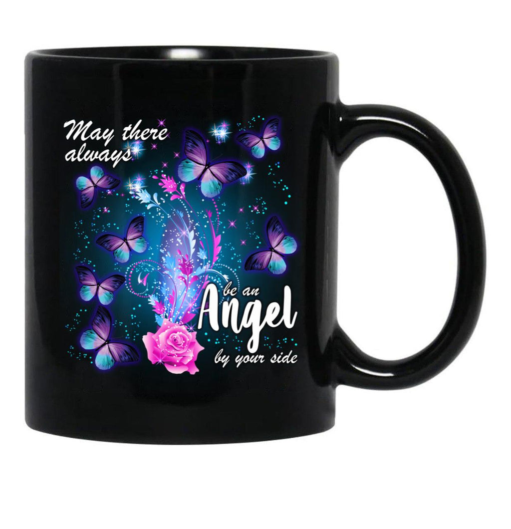 Butterflies Black Coffee Mug - Black