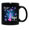 Butterflies Black Coffee Mug - Black