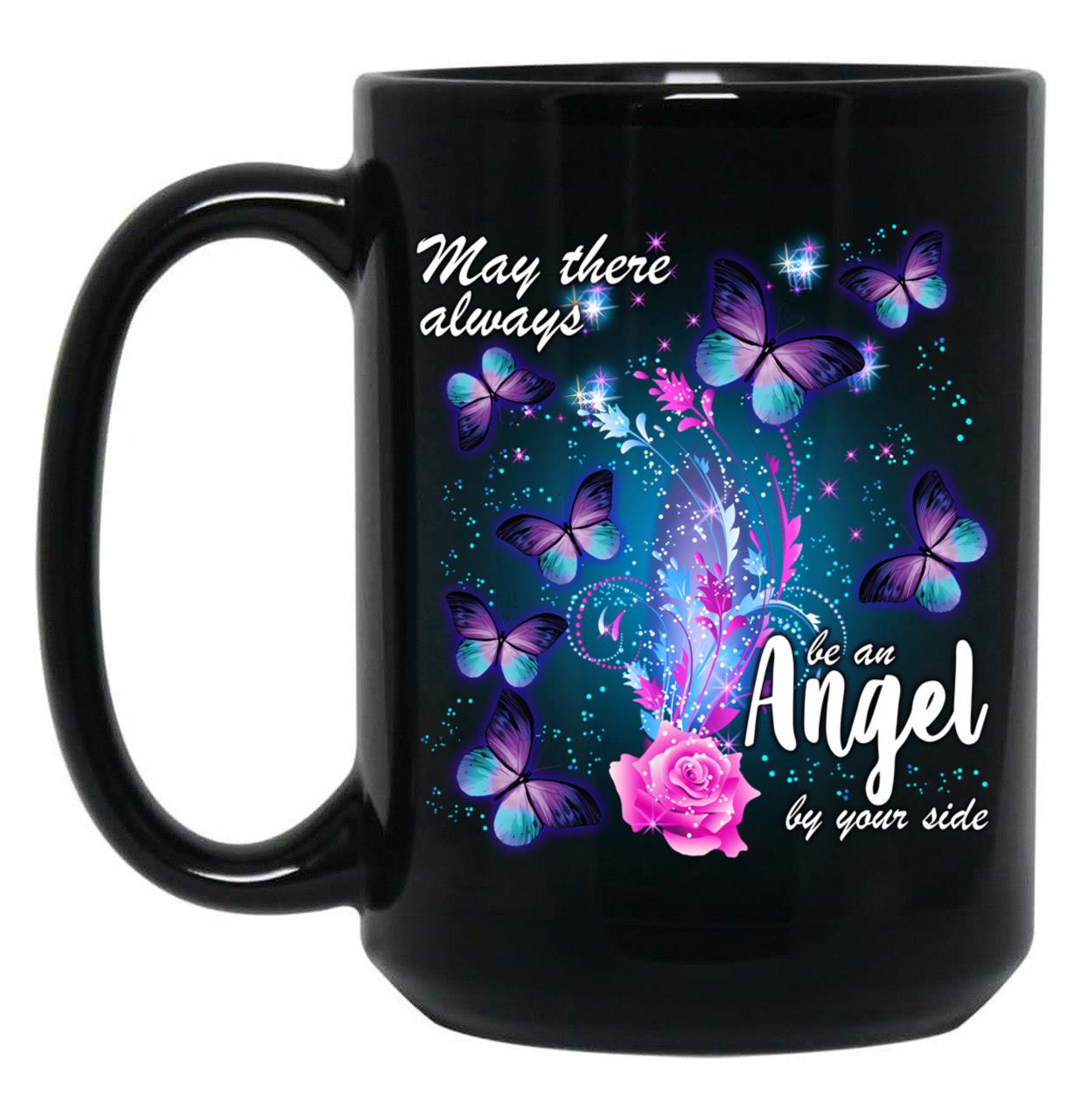 Butterflies Black Coffee Mug