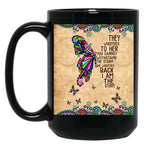 Butterfly Per Coffee Classic Mandala Pattern Purple Black Coffee Mug