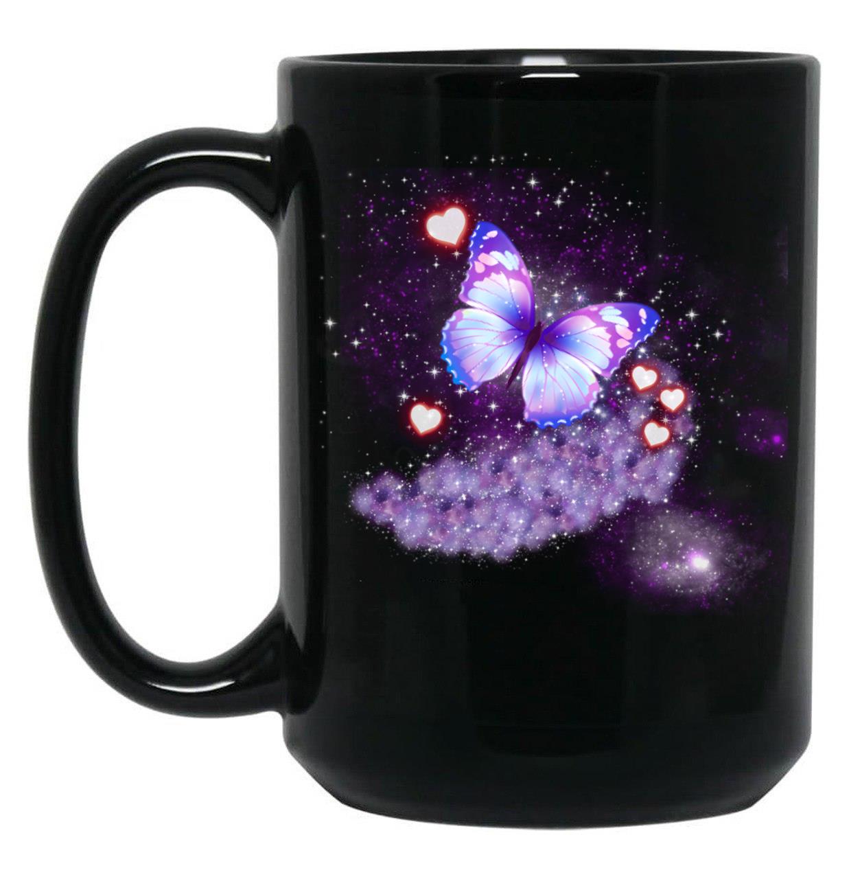 Butterfly (1) Black Coffee Mug
