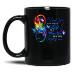 Butterfly Black Coffee Mug