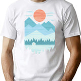 Cabin In The Snow T-Shirt for Men & Women, T-Shirts Graphic Tee - White