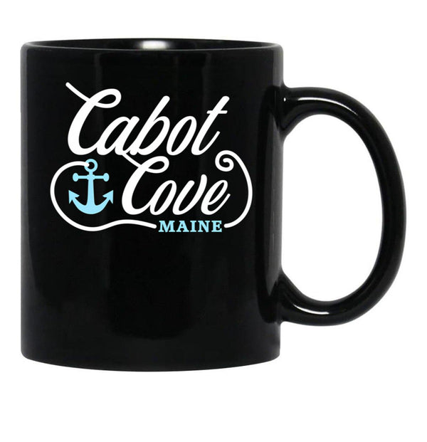 Cabot Cove Black Coffee Mug, Gift Coffee Mug - Black