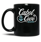 Cabot Cove Black Coffee Mug, Gift Coffee Mug