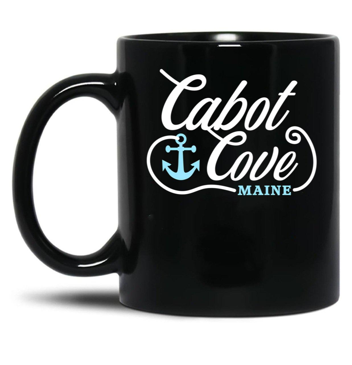 Cabot Cove Black Coffee Mug, Gift Coffee Mug