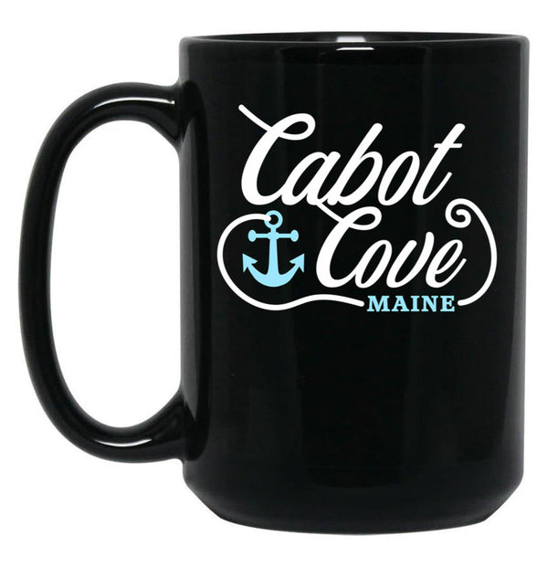 Cabot Cove Black Coffee Mug, Gift Coffee Mug - Black
