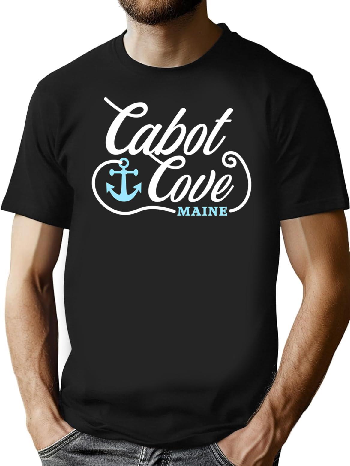Cabot Cove Premium Heavyweight Cotton T-Shirt - Black