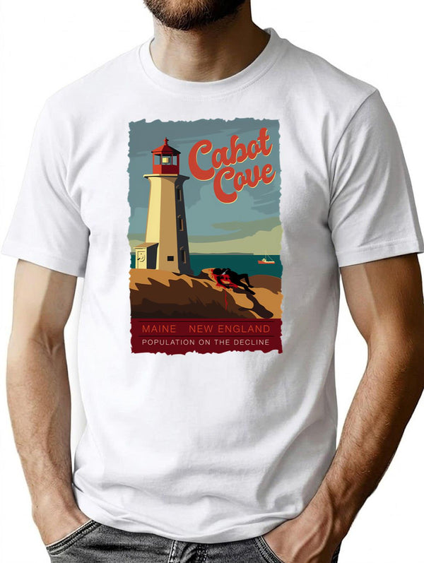 Cabot Cove T-Shirt for Men & Women, T-Shirts Graphic Tee - White