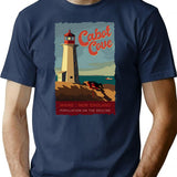 Cabot Cove T-Shirt for Men & Women, T-Shirts Graphic Tee - Navy