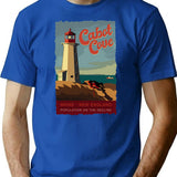 Cabot Cove T-Shirt for Men & Women, T-Shirts Graphic Tee - Blue