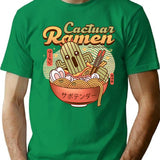 Cactuar Ramen Vintage T-Shirt for Men & Women, T-Shirts Graphic Tee - Green