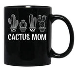 Cactus Mom Black Coffee Mug, Gift Coffee Mug - Black