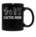 Cactus Mom Black Coffee Mug, Gift Coffee Mug - Black