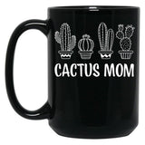 Cactus Mom Black Coffee Mug, Gift Coffee Mug