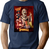 Cafe Clown T-Shirt for Men & Women, T-Shirts Graphic Tee - Navy