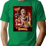 Cafe Clown T-Shirt for Men & Women, T-Shirts Graphic Tee - Green