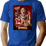 Cafe Clown T-Shirt for Men & Women, T-Shirts Graphic Tee - Blue