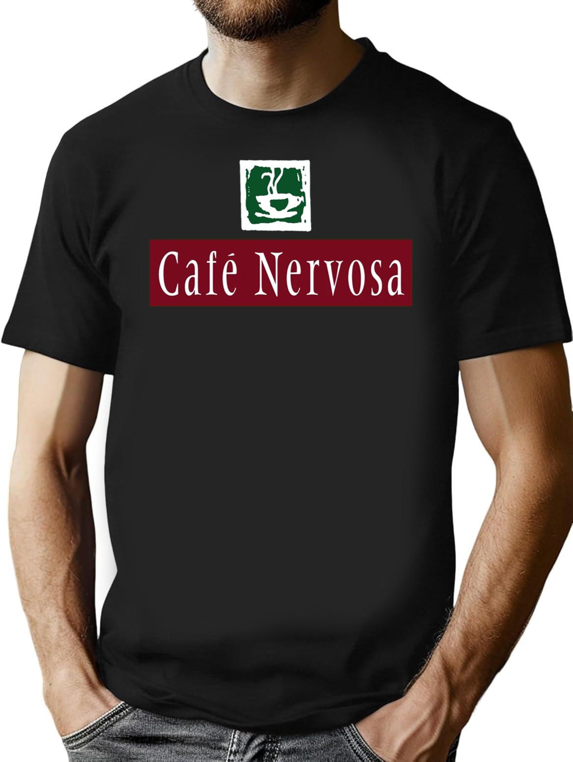 Cafe Nervosa Premium Heavyweight Cotton T-Shirt - Black
