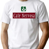 Cafe Nervosa Premium Heavyweight Cotton T-Shirt - White
