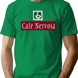 Cafe Nervosa Premium Heavyweight Cotton T-Shirt - Green